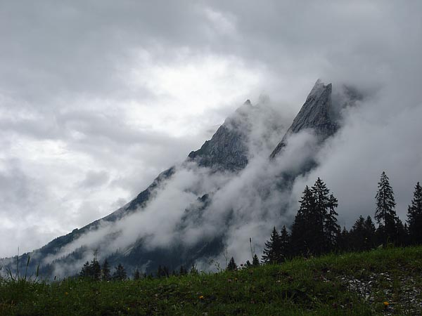 Engelhörner mit Wolken