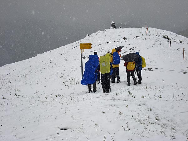 Abstieg von der Station Eigergletscher