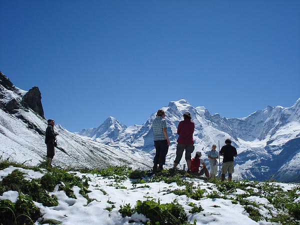 Blick auf Mönch und Jungfrau