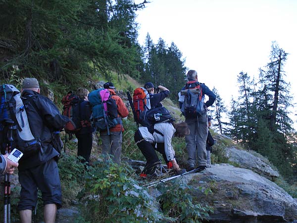 Der erste Blick aufs Matterhorn