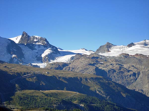 Kleines Matterhorn und Theodulhorn