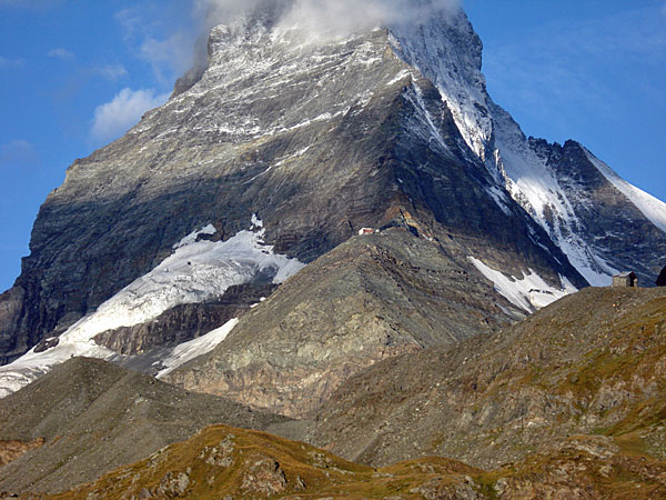 Hörnli Hütte vor dem Matterhorn