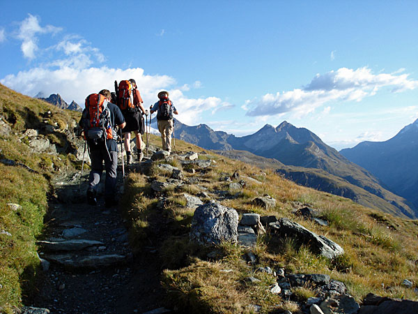 Auf dem Weg zur Hörnli Hütte