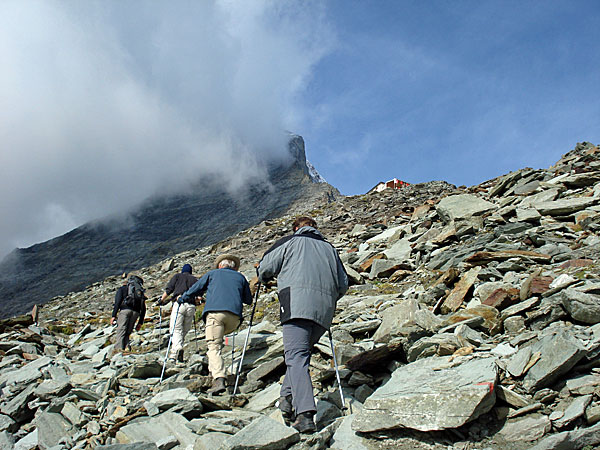 Aufstieg zur Hörnlihütte