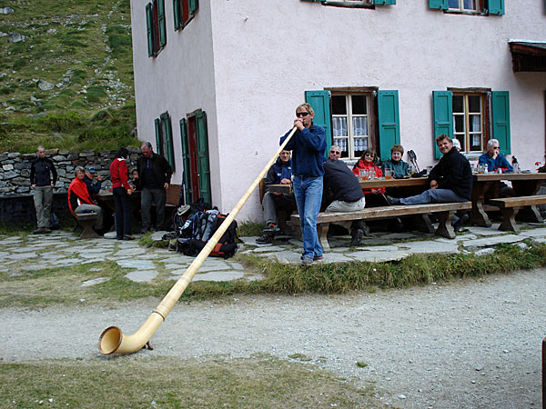 Alphorn zur Begrüssung