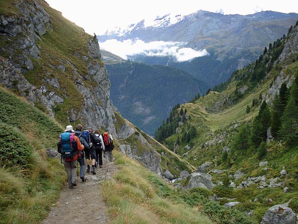 Abstieg nach Zermatt