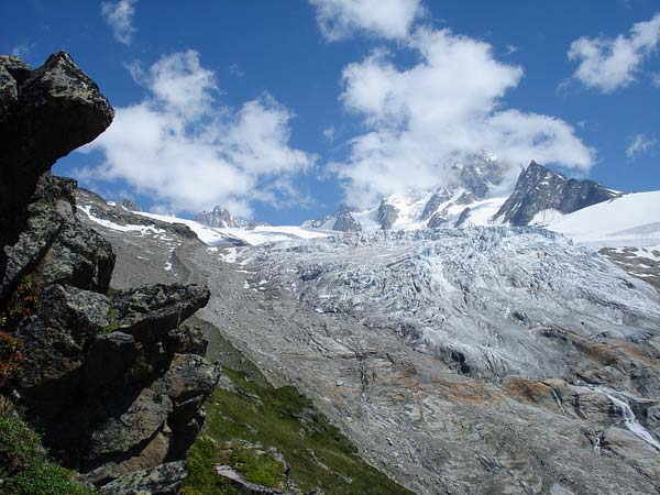 Blick auf den Glacier du Tour