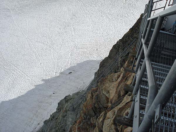 Leiter an der Bertolhütte