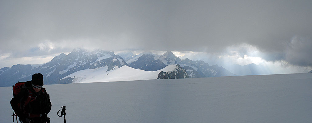 Tiefe Wolken am Tete Blanche