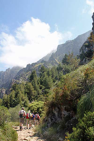 Abstieg vom Coll de Biniamar