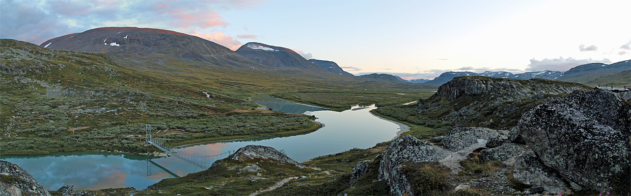 Abendstimmung an der Alesjaure-Hütte