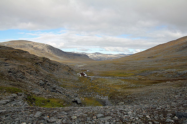 Blick nach Norden vom Tjäktja-Pass