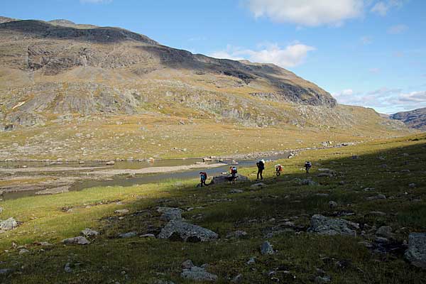 Zwischen den Seen Bajimus und Gaskkamus Čuhčajávri