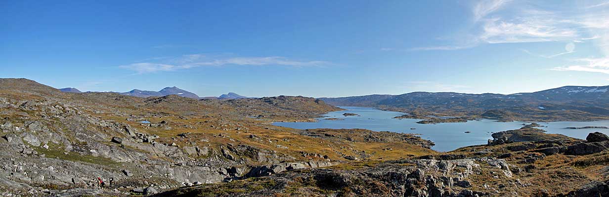 Blick über dem Gautelisvatnet