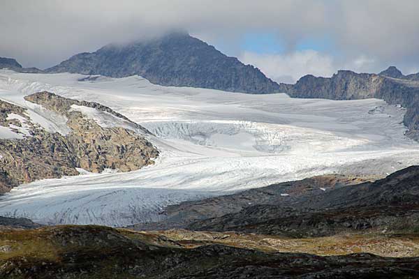 Gletscher am Storsteinsfjellett