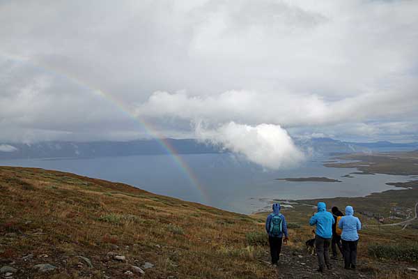 Regenbogen über dem Torneträsk