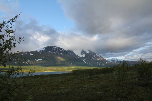 Blick zum Áhkká-Massiv