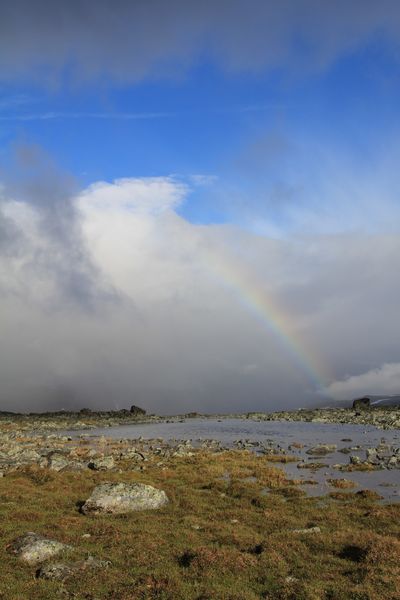 Regenbogen Richtung Guhkesvágge