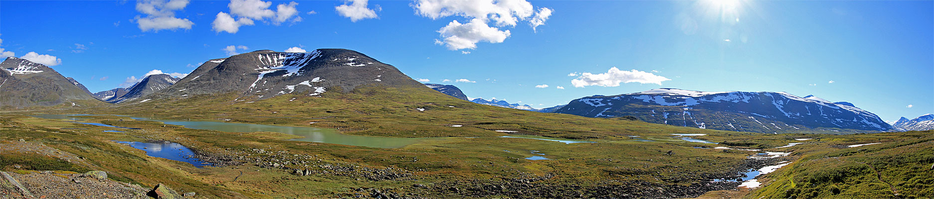 Panorama von der Sarvalåpptå-Terrasse