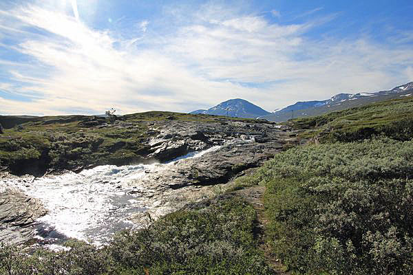 Brücke über den Bållávrjåhkå