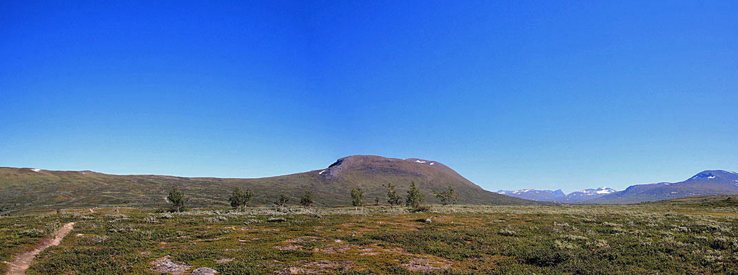 Blick zum Pårka-Pass