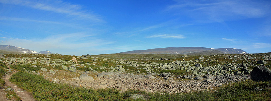 Kungsleden oberhalb Vakkotavare