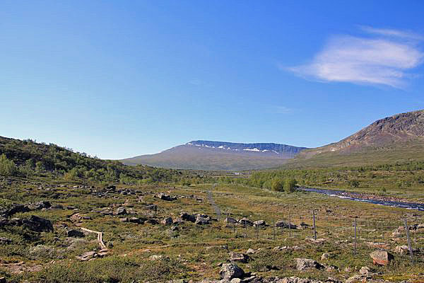 Am Ufer des Kaitumjåkka