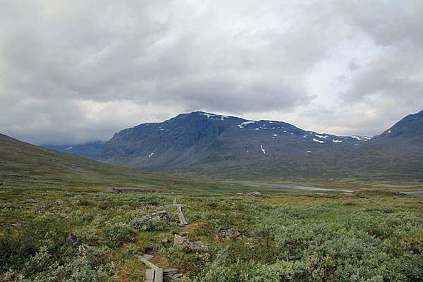 Blick hinab ins Tjäktjavagge