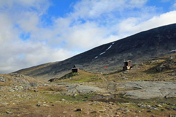 Rasthütte am Tjäktjapass