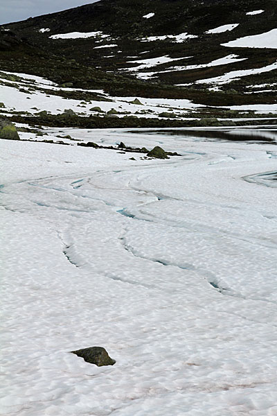 Eis auf dem Mannevatn