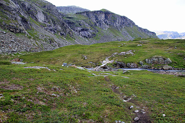 Sommerbrücke kurz vor der Rembesdalseter Hütte