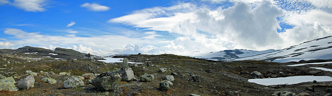 Dyrhaugane und Hardangerjøkulen