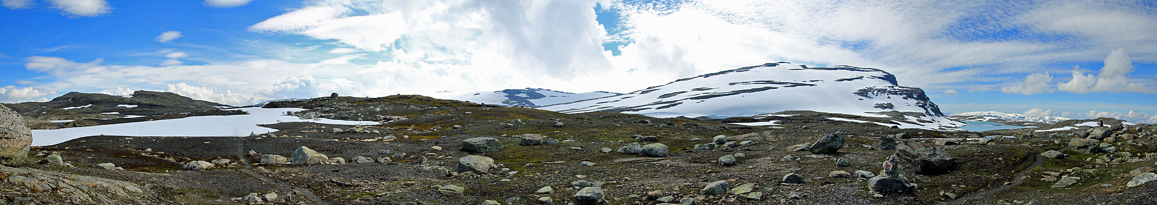 Dyrhaugane, Hardangerjøkulen und Ramnabergvatnet