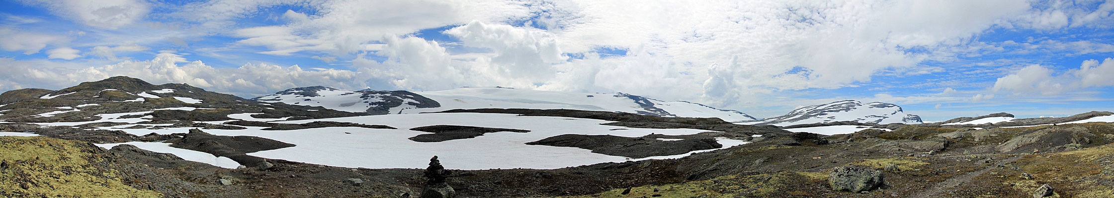 Hardangerjøkulen von der Dyrhaugane-Ebene