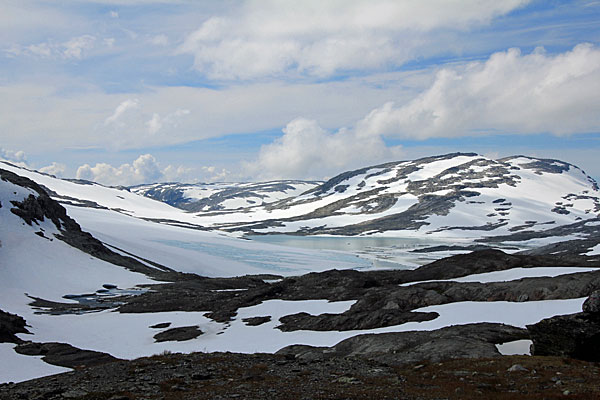 Hardangerjøkulen und Ramnabergnuten