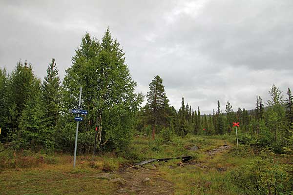 Abzweigung des Kungsleden