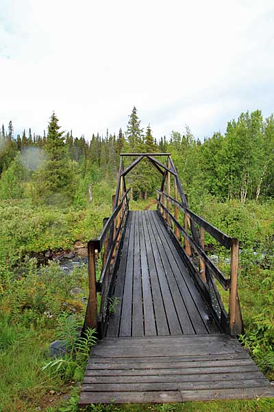 Brücke über den Njáhkájåhkå