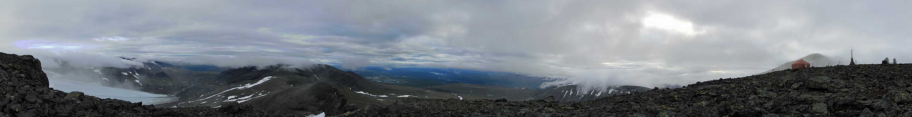 Panorama am Pårtetjåkkå Observatorium