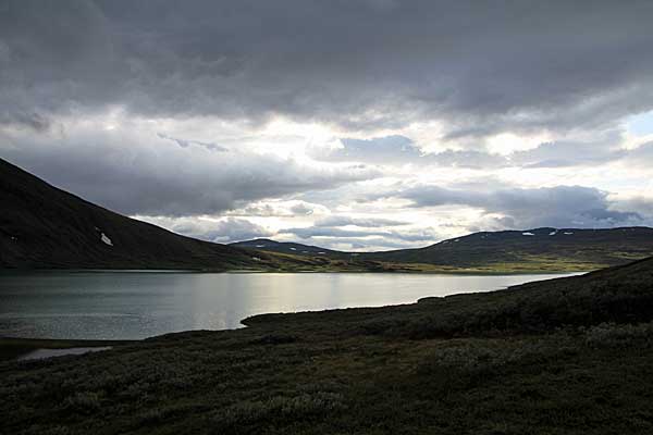 Abendstimmung am Álggajávrre