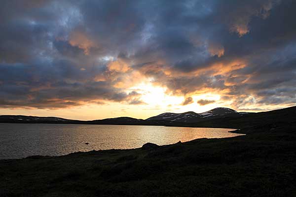 Abendstimmung am Lulep Rissájávrre