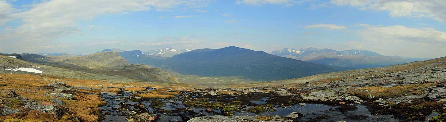 Blick ins Tjuoldavágge mit Tjuollda