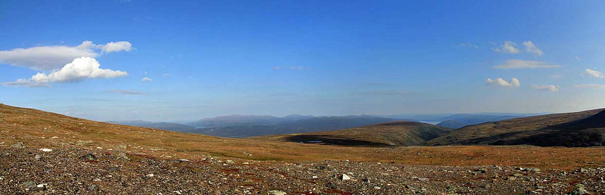 Vállevárre und die Schlucht Vállegårsså