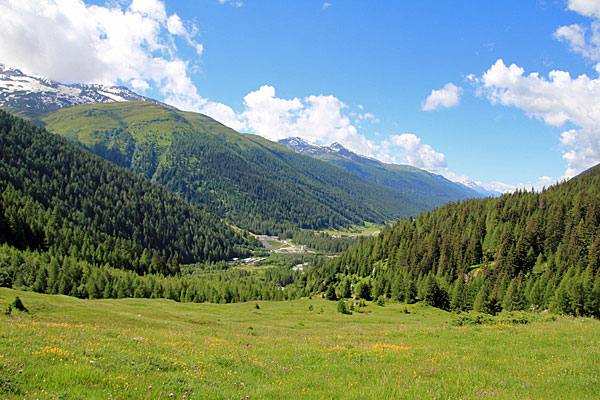 Blick zurück nach Oberwald