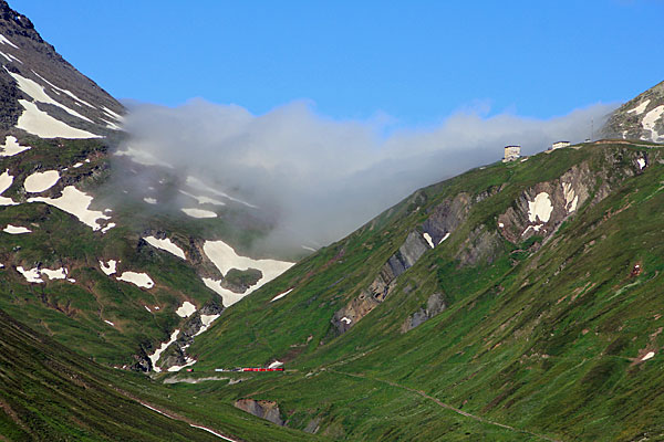 Blick zum Bahnhof Furka-DFB und Hotel Furkablick