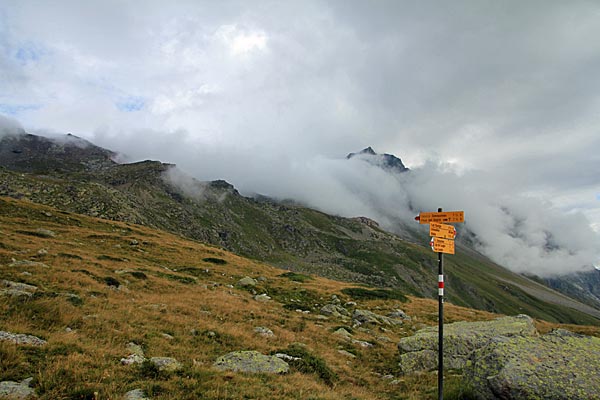 Abzweigung zur Fuorcla Grevasalvas