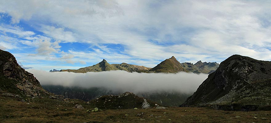 Piz Neir, Piz Bardella und Piz d'Agnel