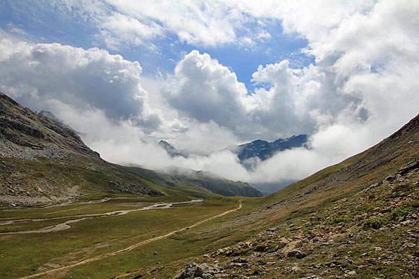 Ehemaliger See im Val d' Agnel