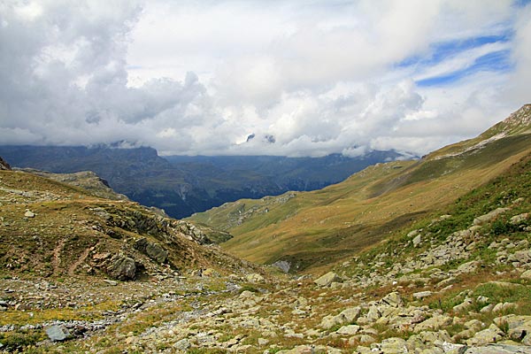 Blick zum Kanonensattel