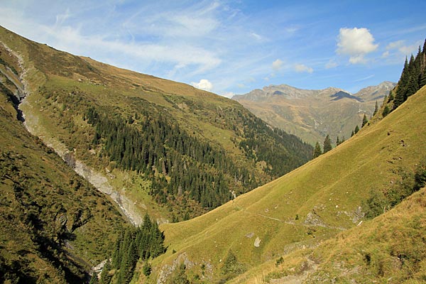 Blick talauswärts