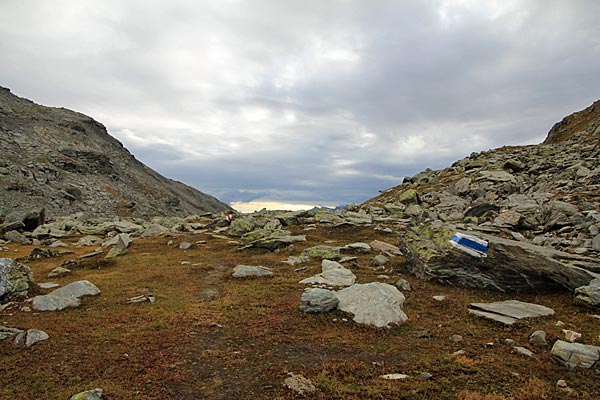 Felsblöcke am Pass Bocchetta de Curciusa